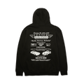 HUF x GReddy Body Works Pullover Hoodie | Black front view