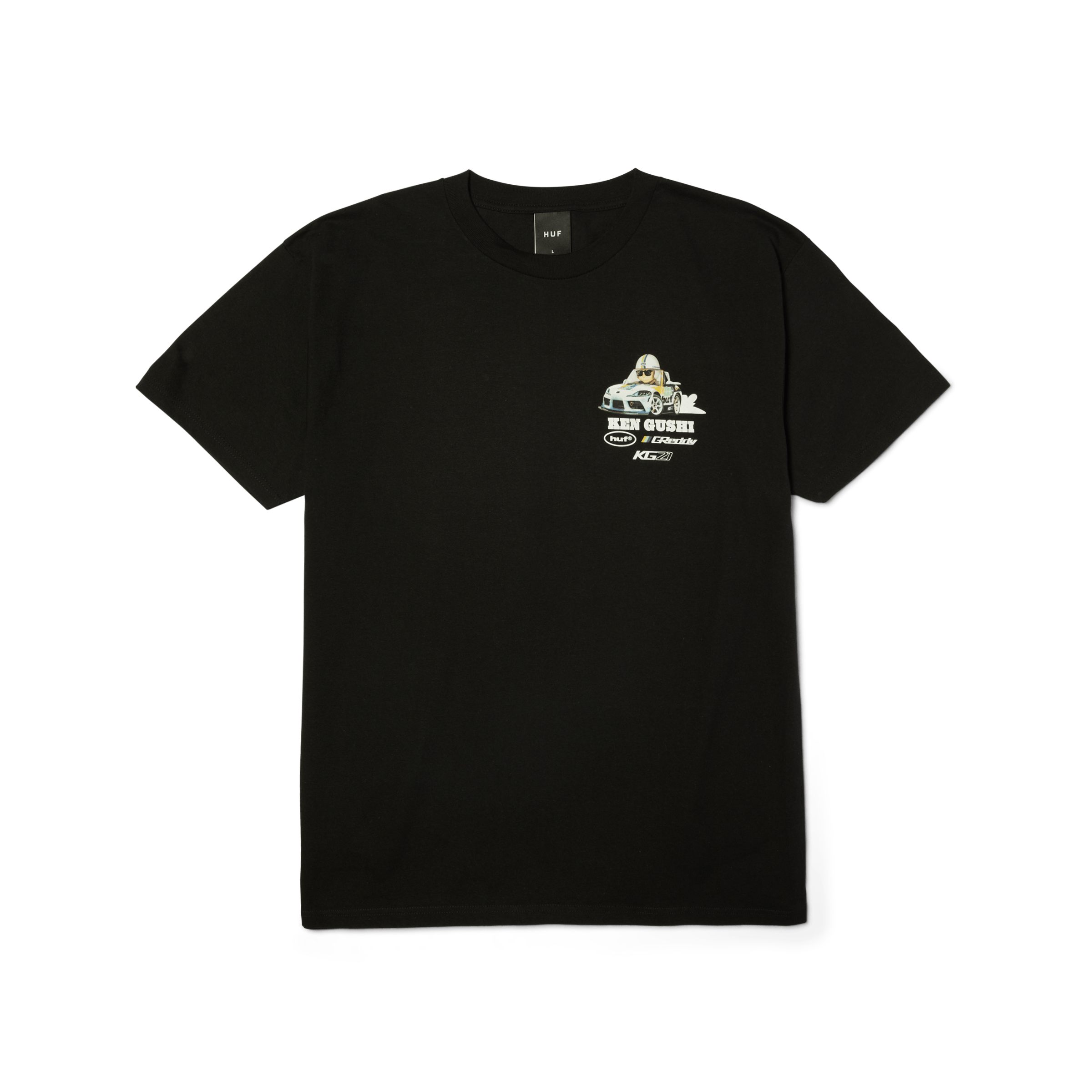 HUF x GReddy Gushi T-Shirt | Black view 2