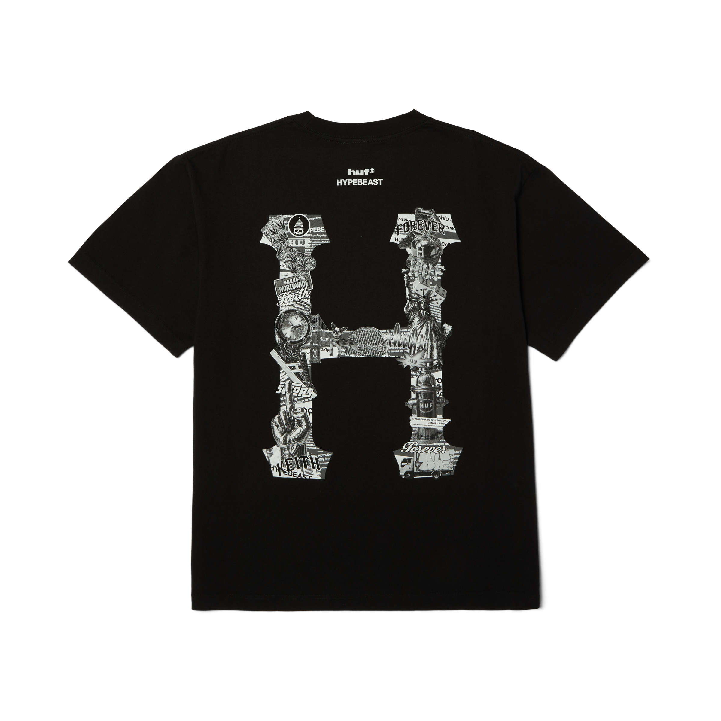 Huf x Hypebeast Anniversary T-Shirt | Black view 2