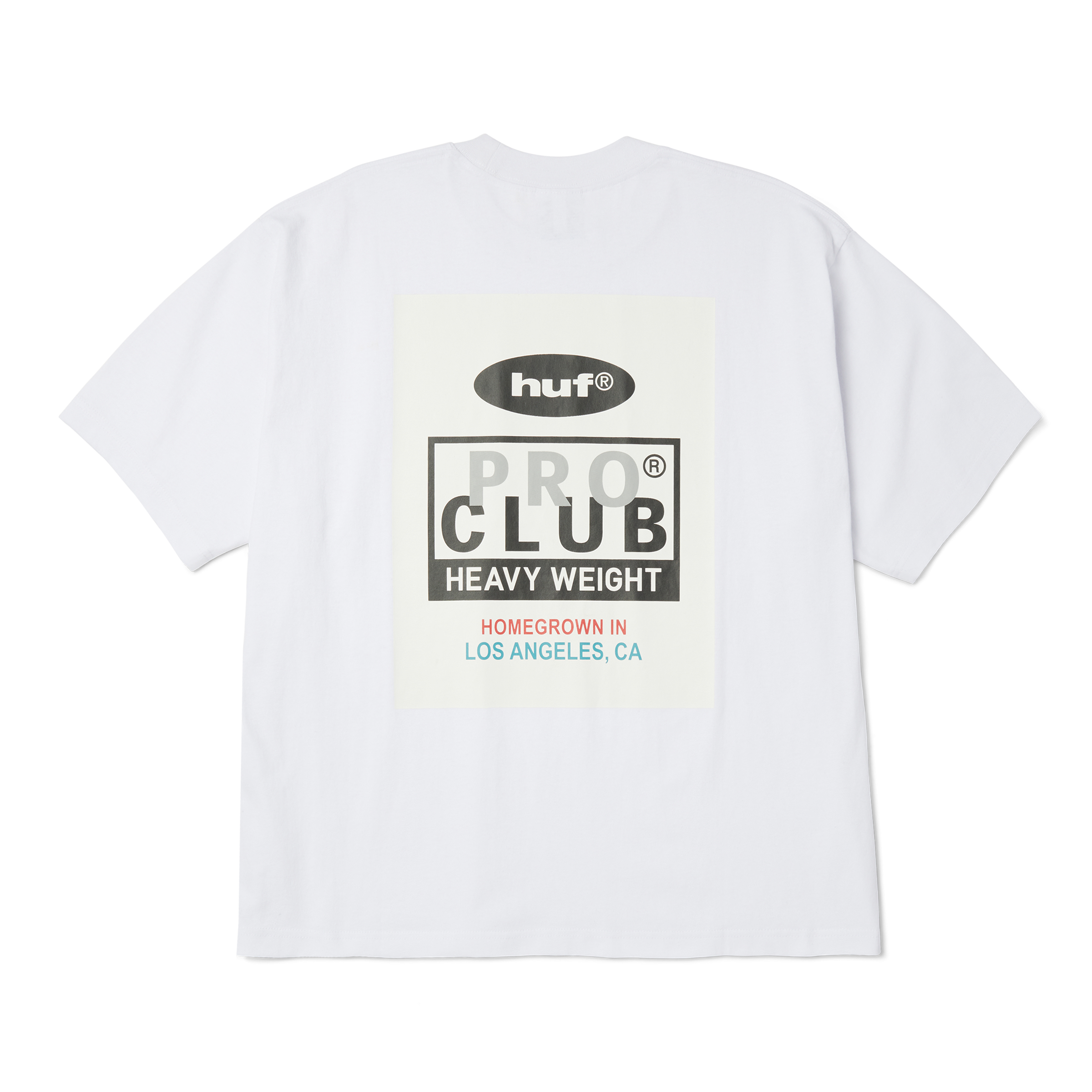 Huf x PROCLUB Heavyweight T-Shirt | White front view