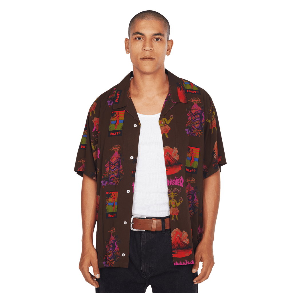 HUF x Thrasher Hawaiian Shirt | Multi view 2