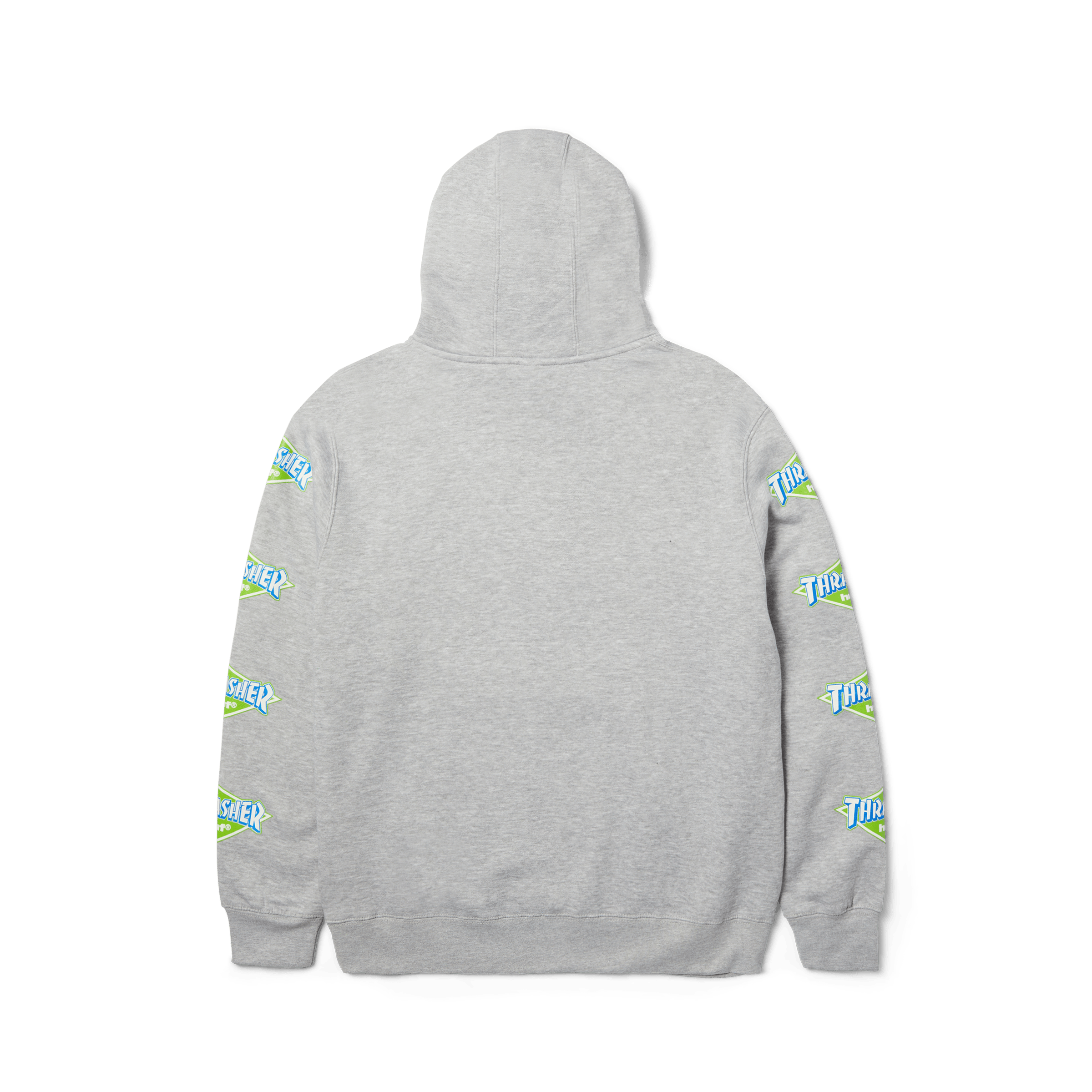 HUF x Thrasher Logo Hoodie | Heather Grey view 2
