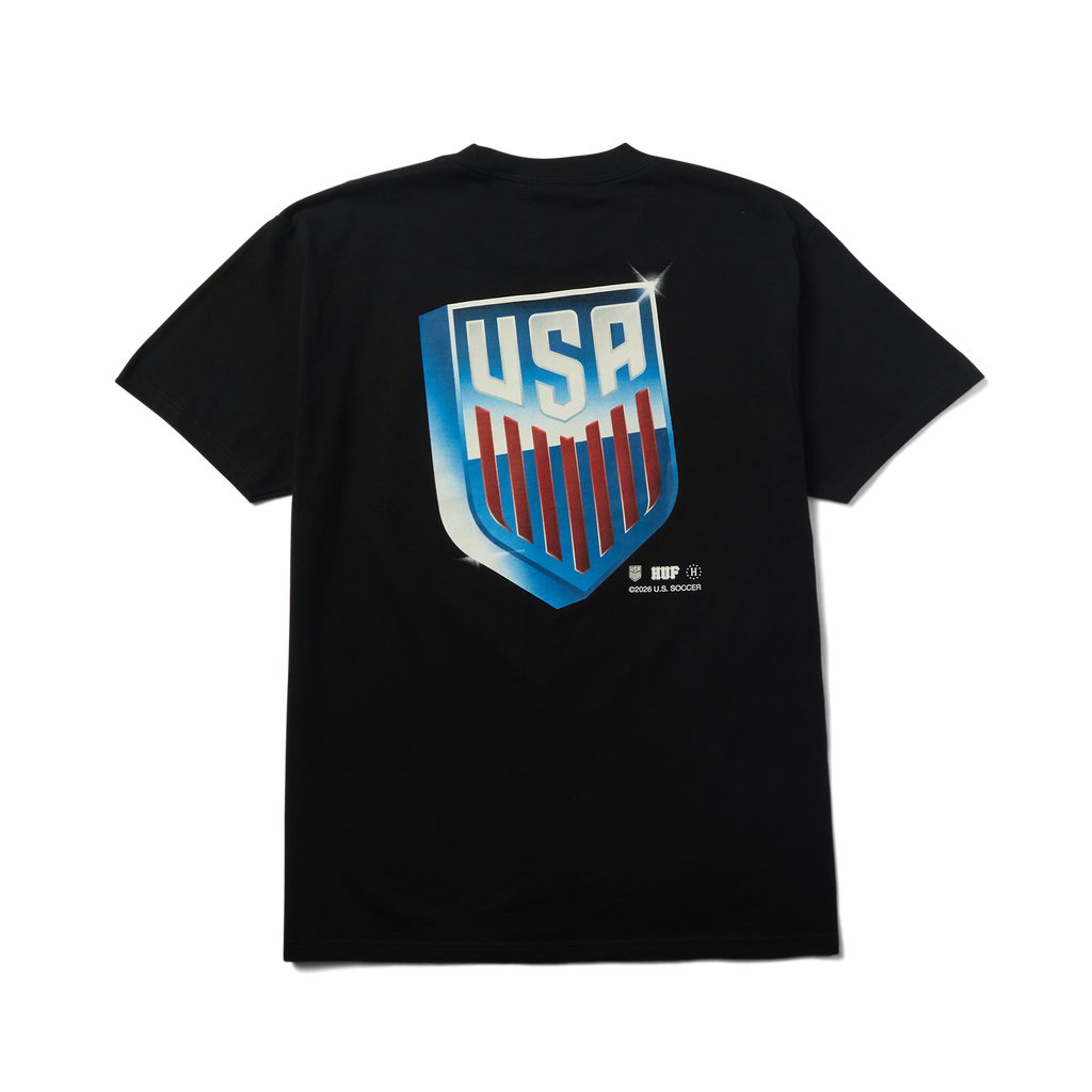huf x USSF T-Shirt | Black view 2