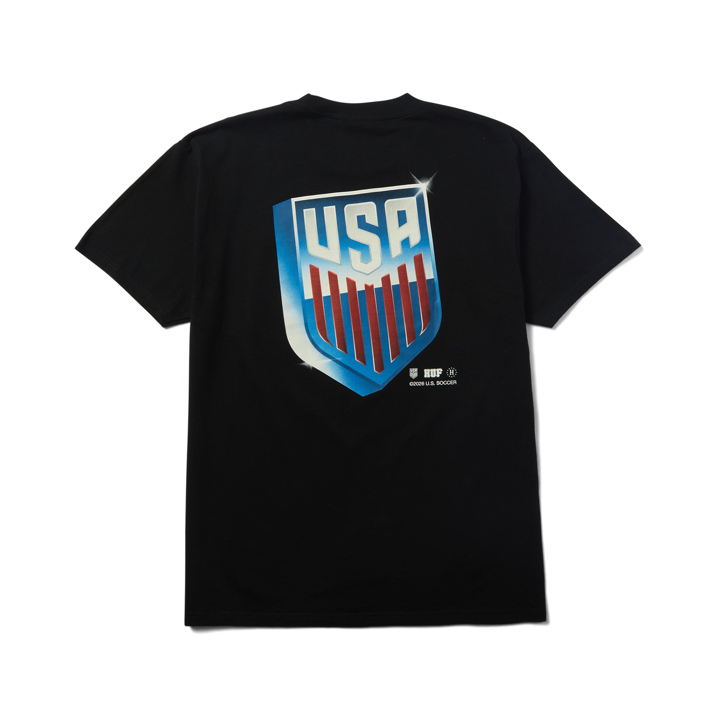 huf x USSF T-Shirt | Black view 2