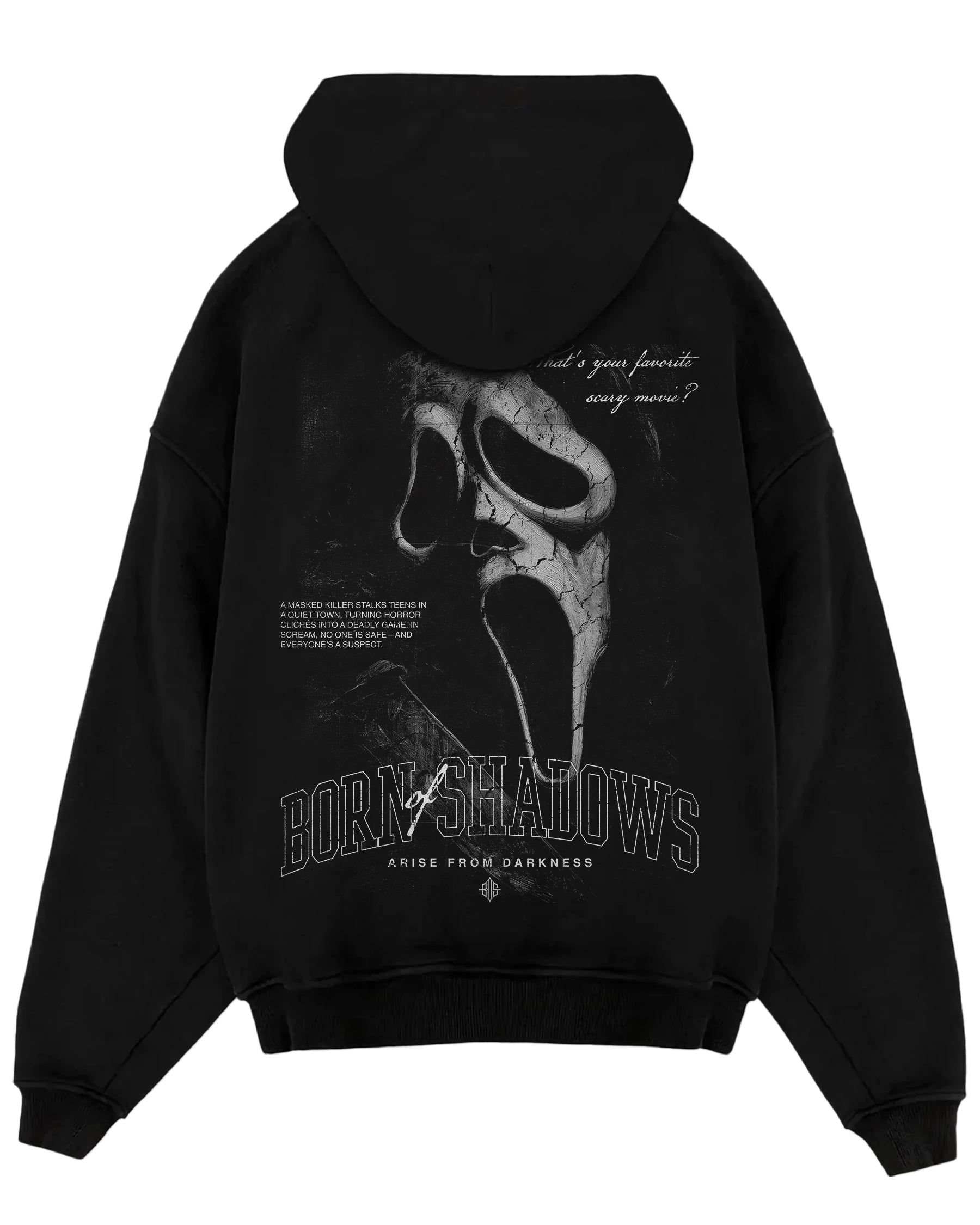 Halloween 'Scream' Oversized Hoodie