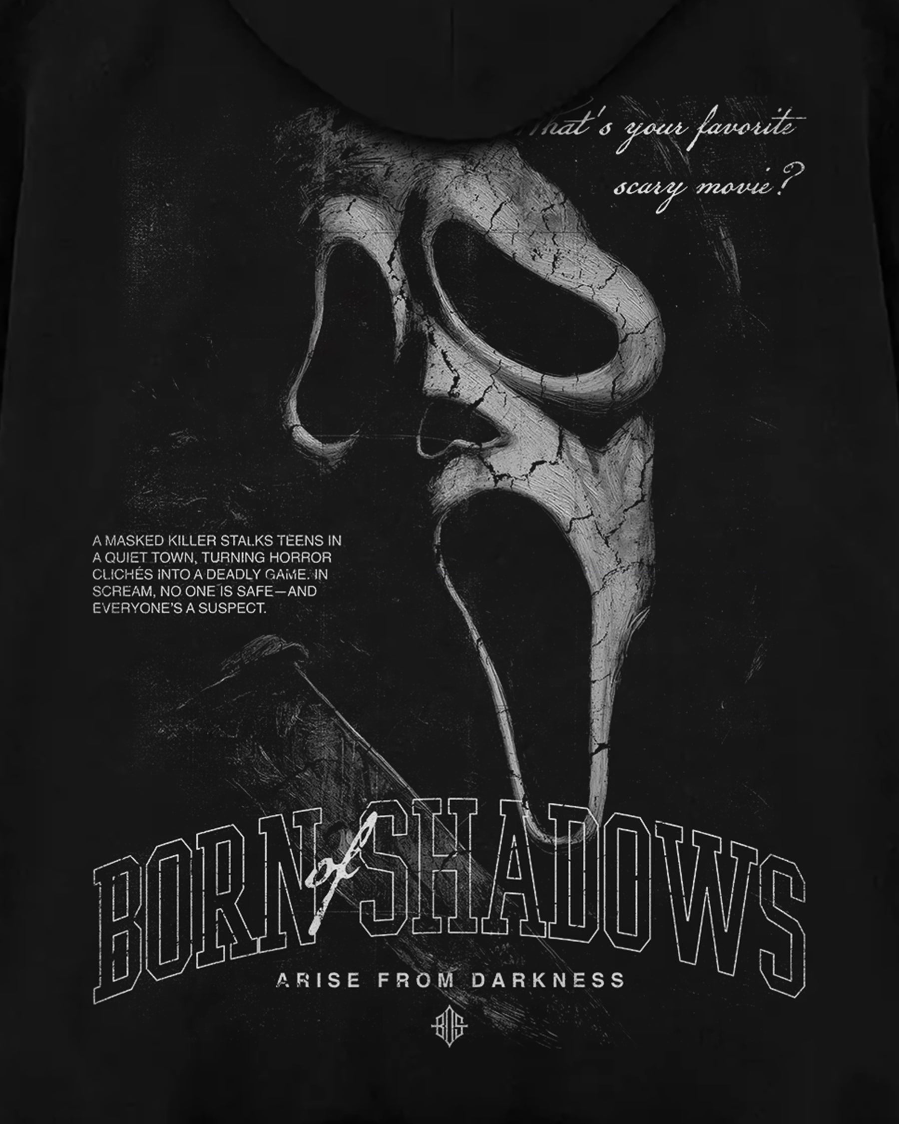 Halloween 'Scream' Oversized Hoodie