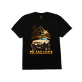 HUF x Thrasher Island Times T-Shirt | Black front view