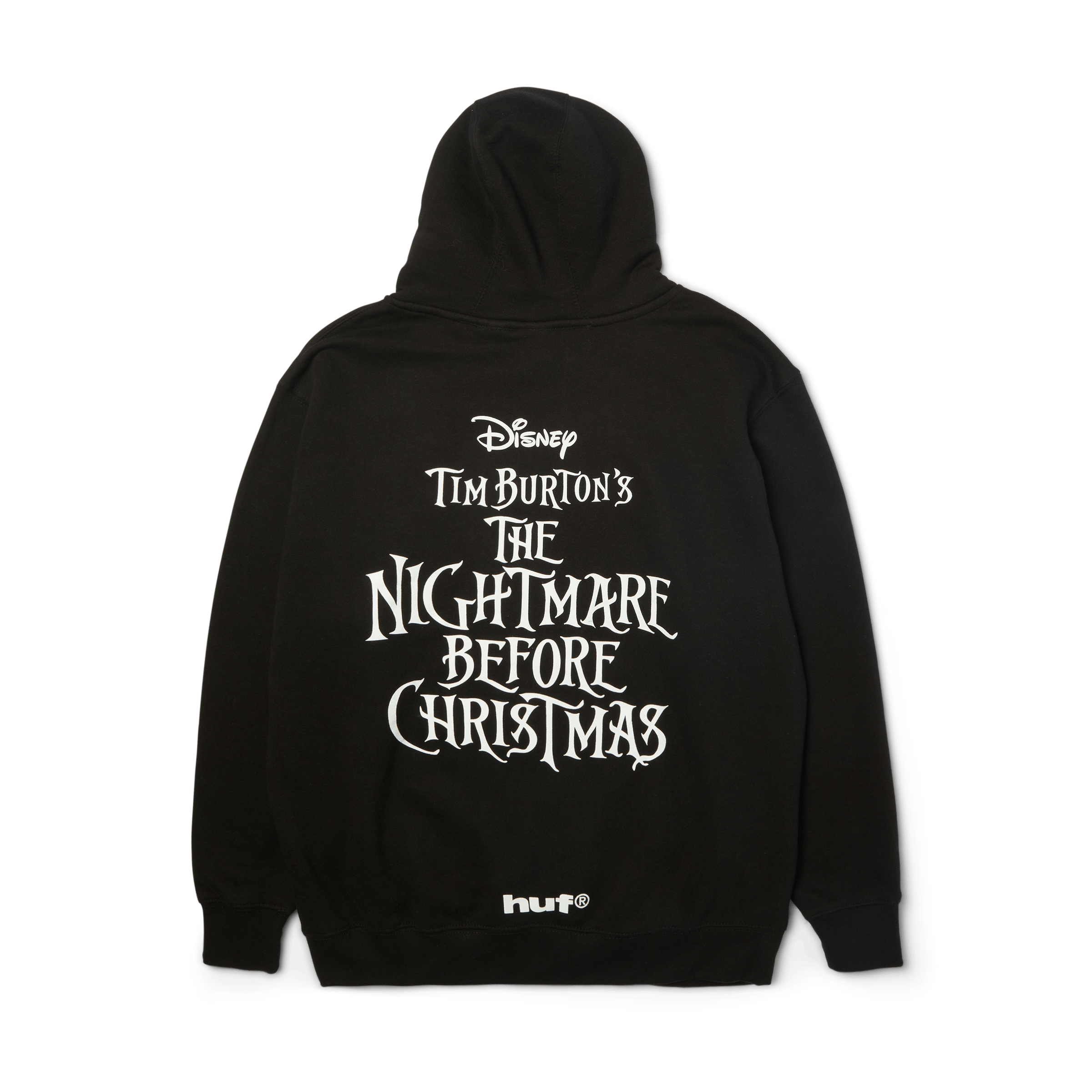 HUF x Nightmare Before Christmas Jack Town Meeting Pullover Hoodie | Black view 2