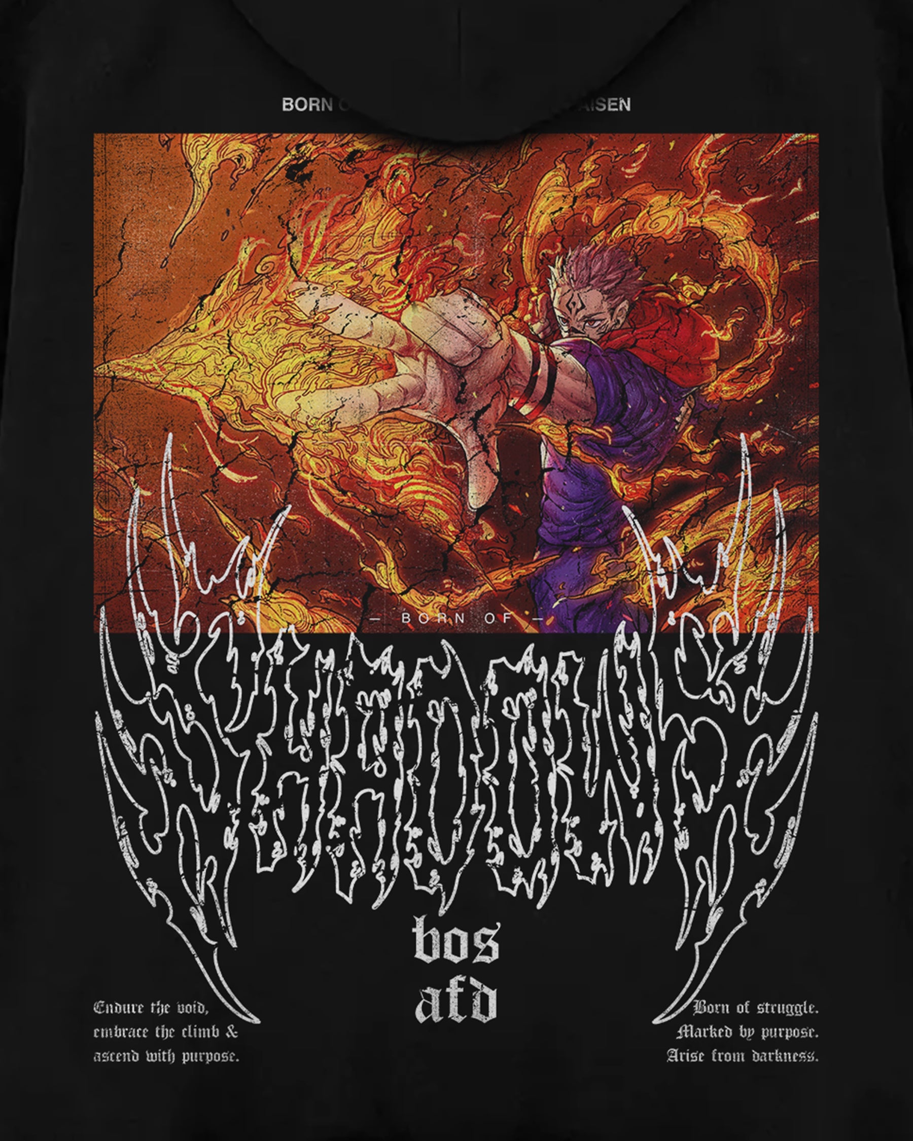 Jujutsu Kaisen 'Ryomen Sukuna' Oversized Hoodie