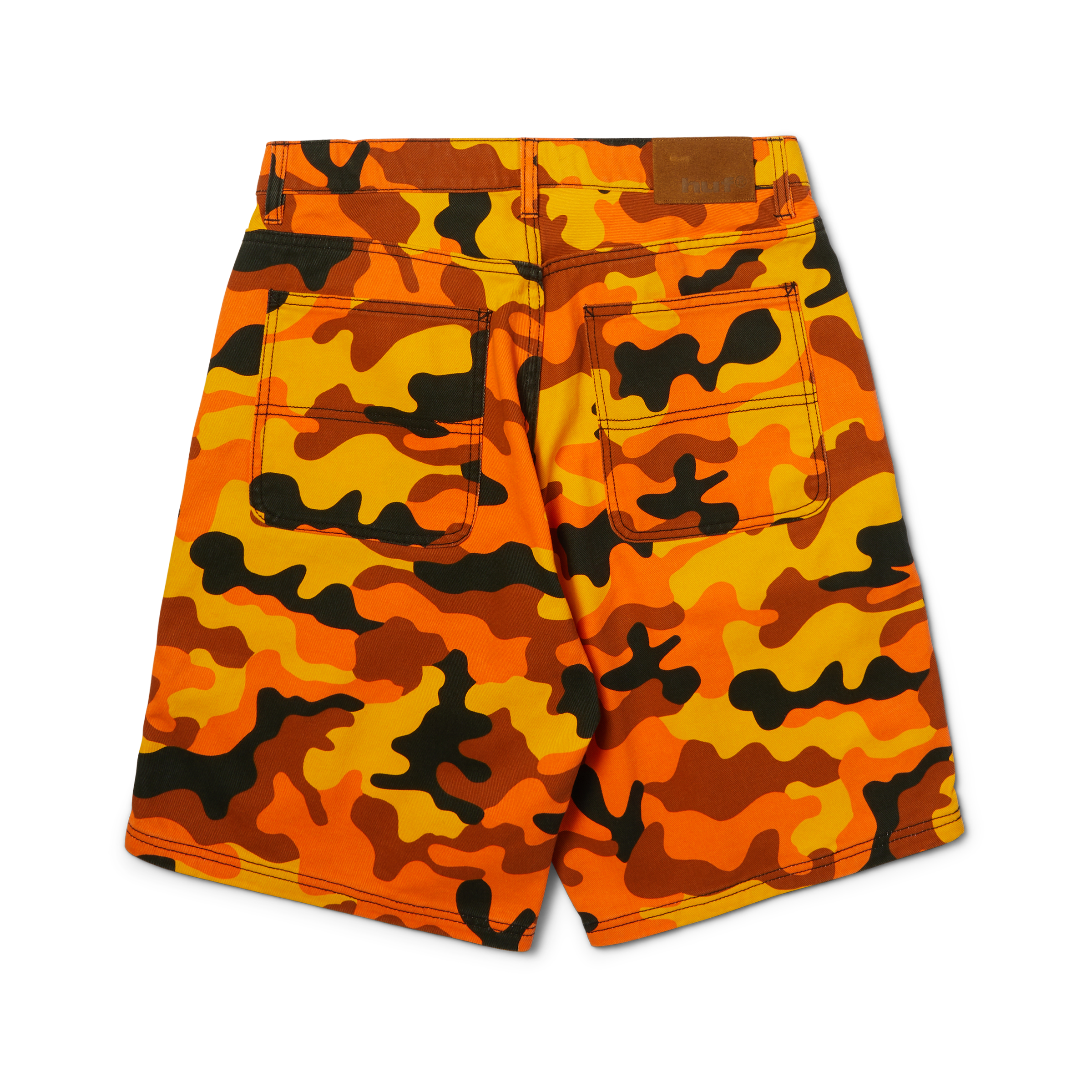 Kinda Loose Double-Knee Camo Short | Lava view 2