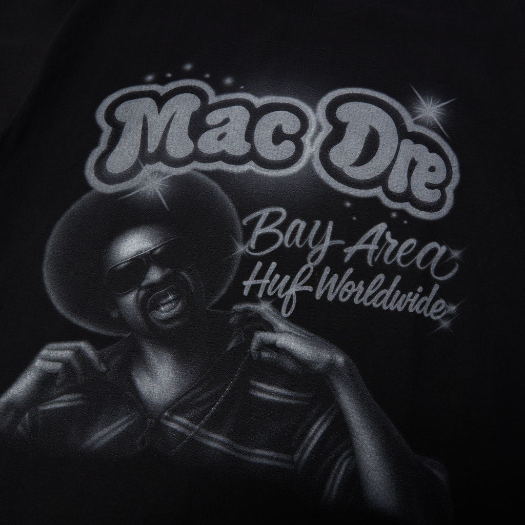 huf x Mac Dre Airbrush T-Shirt | Black view 2