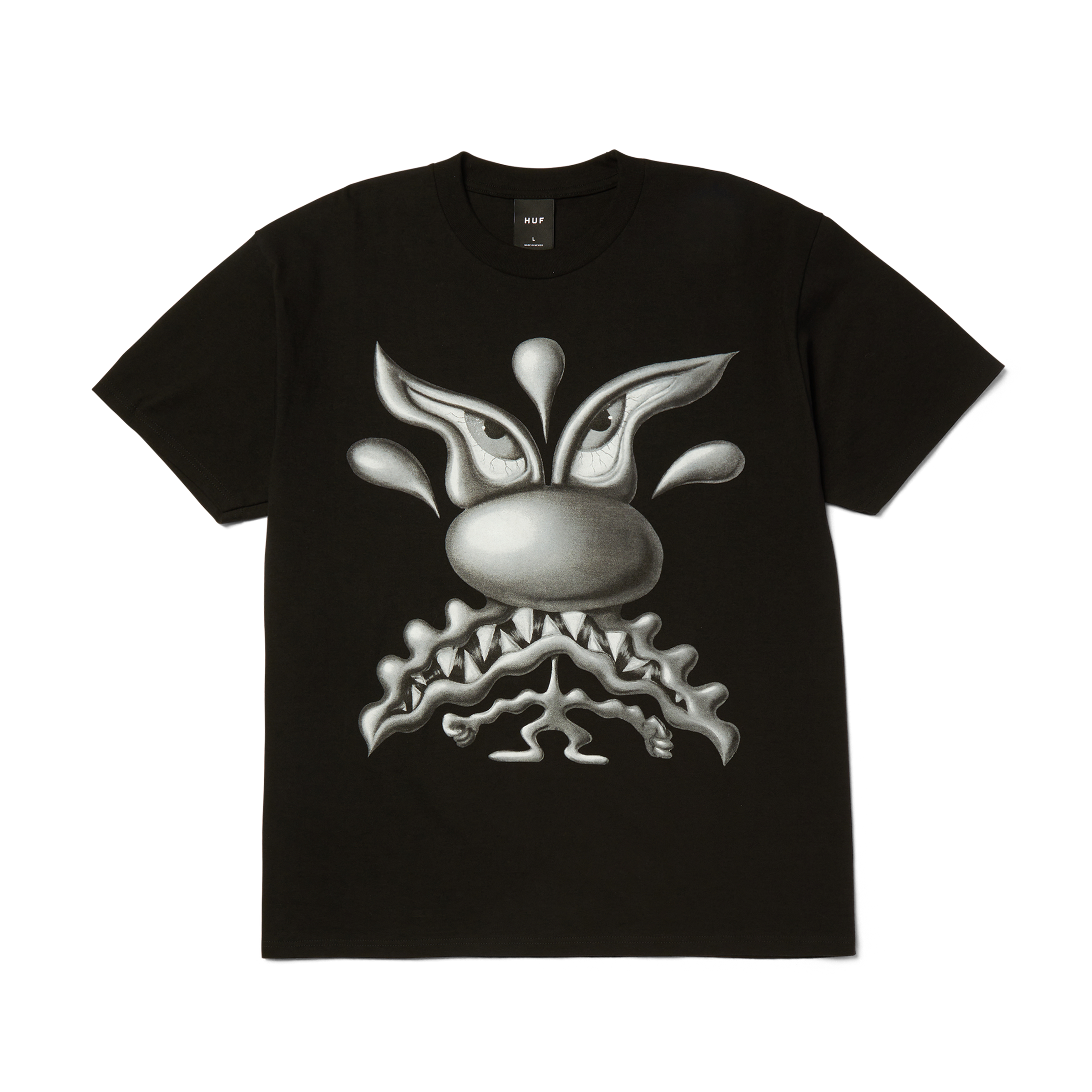 Kenny Scharf Mean Guy T-Shirt | Black front view