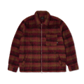 Megablast Plaid Jacket | Berry front view