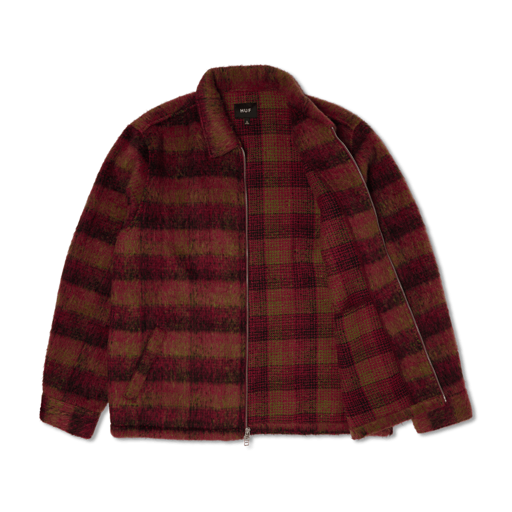 Megablast Plaid Jacket | Berry view 2