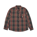 Megablast Plaid Long Sleeve Shirt | Deep Wine front view