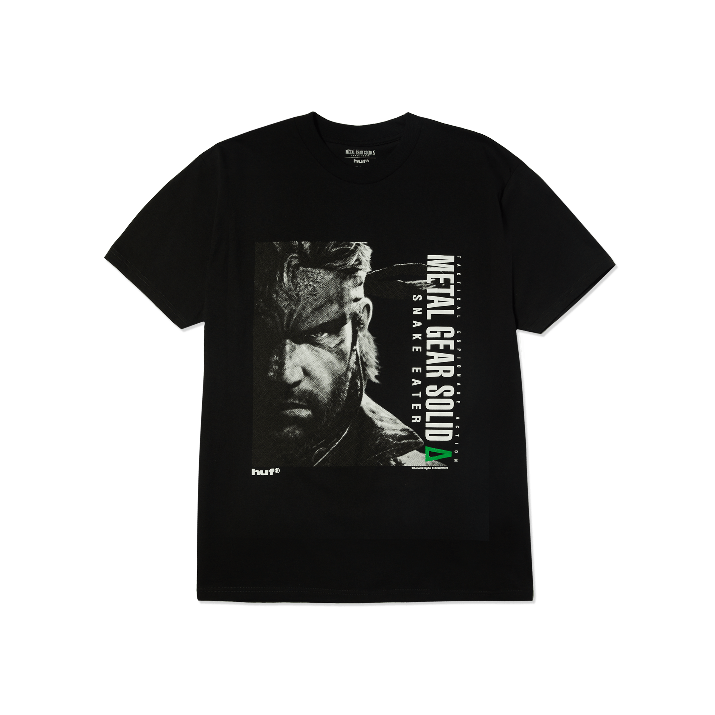 METAL GEAR SOLID Δ: SNAKE EATER SNAKE T-SHIRT | Black front view