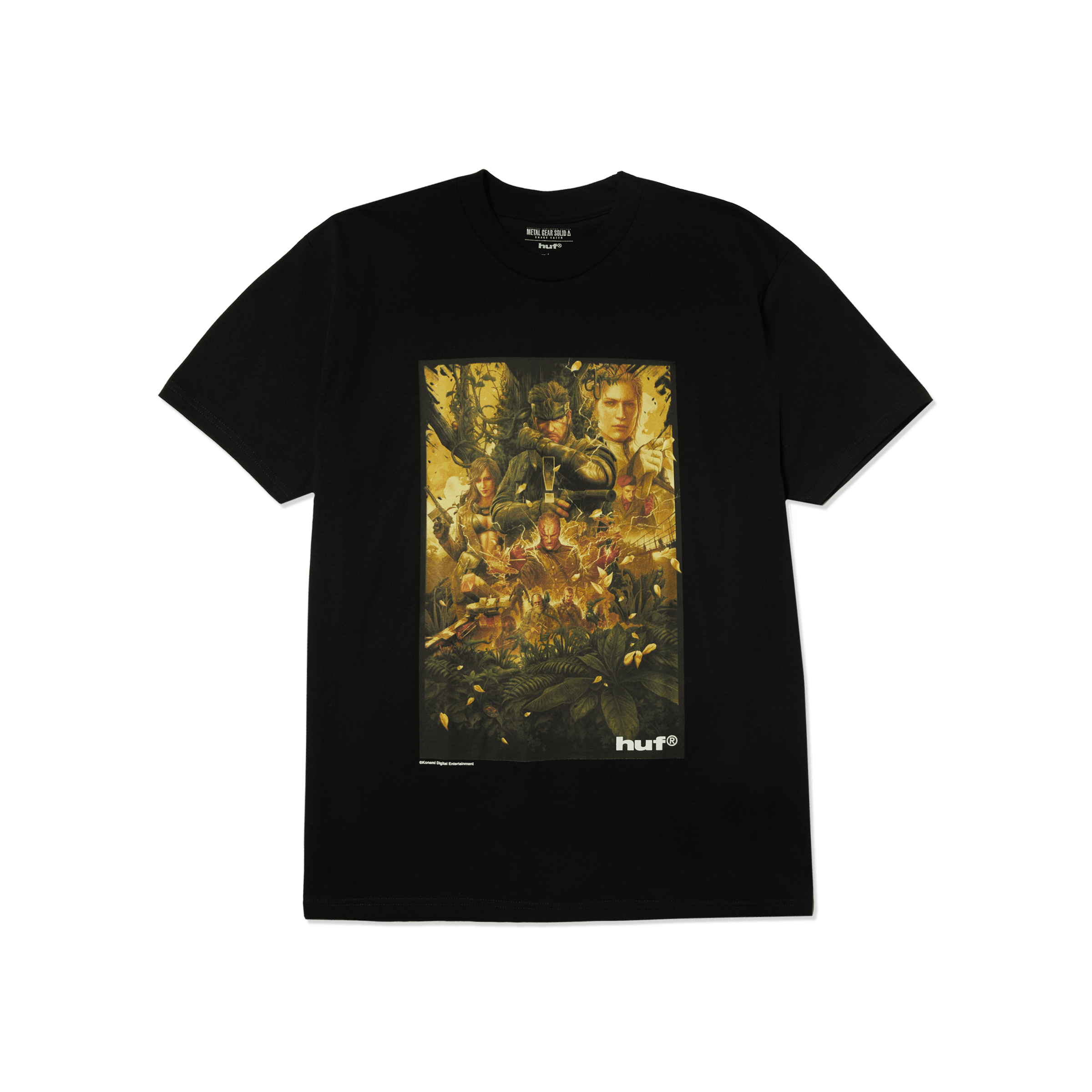 METAL GEAR SOLID Δ: SNAKE EATER T-SHIRT | Black front view