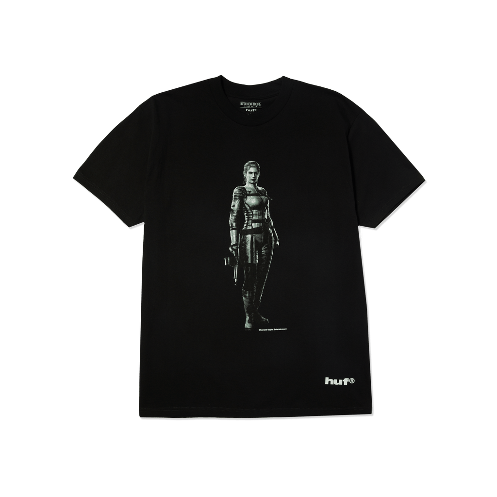 METAL GEAR SOLID Δ: SNAKE EATER THE BOSS T-SHIRT | Black front view