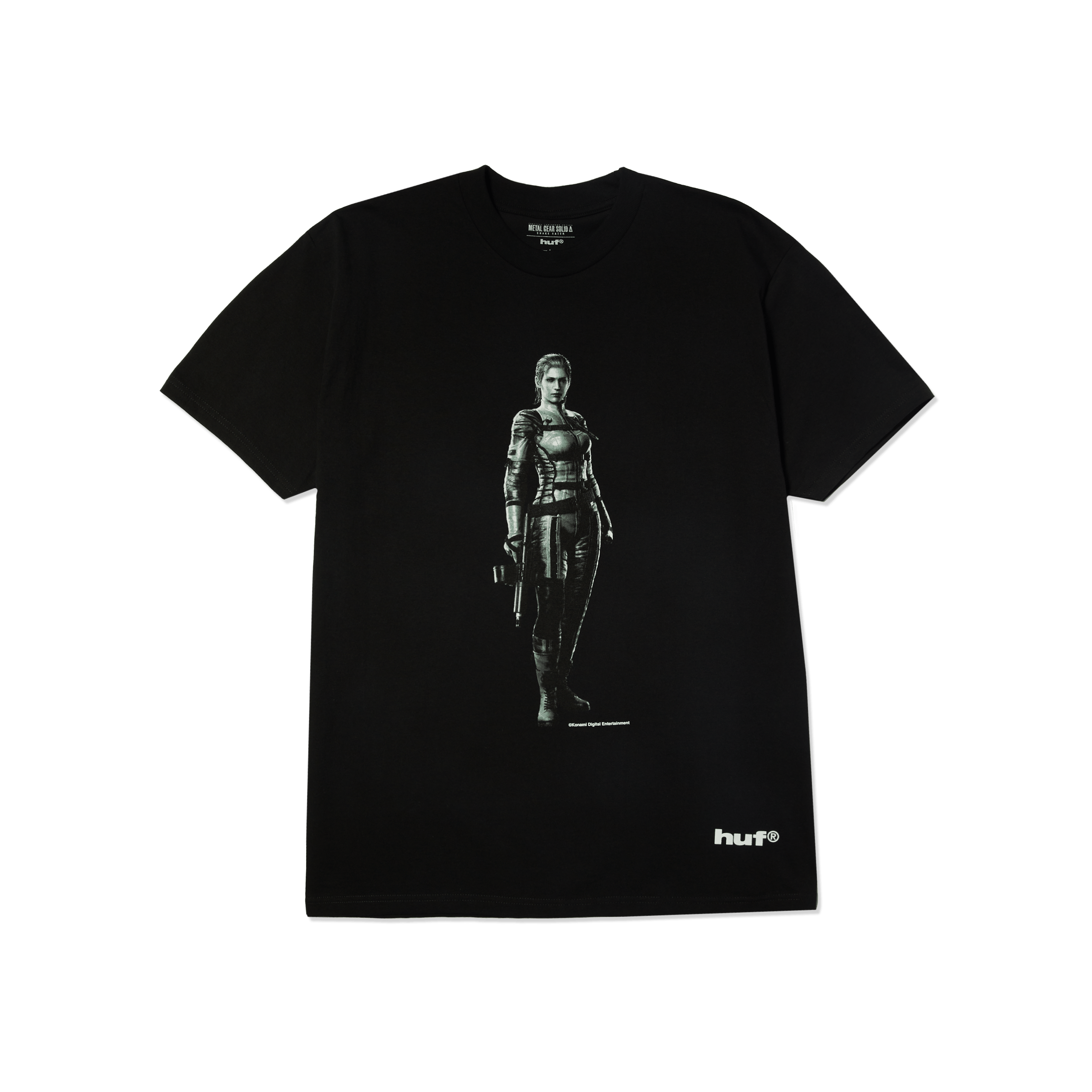 METAL GEAR SOLID Δ: SNAKE EATER THE BOSS T-SHIRT | Black front view