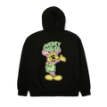Disney | HUF Mickey Spray Full-Zip Hoodie | Black front view
