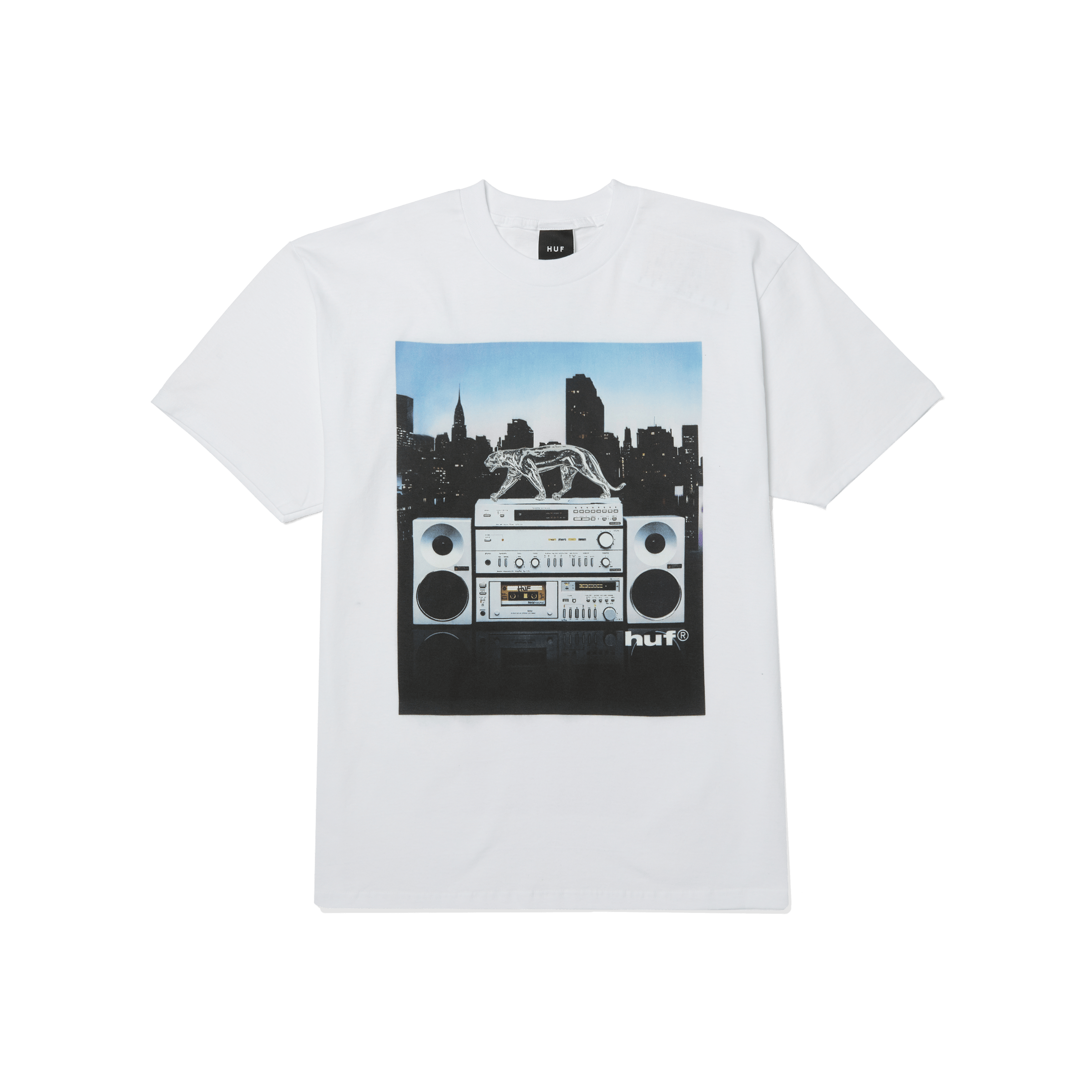 Midnight Radio T-Shirt | White front view