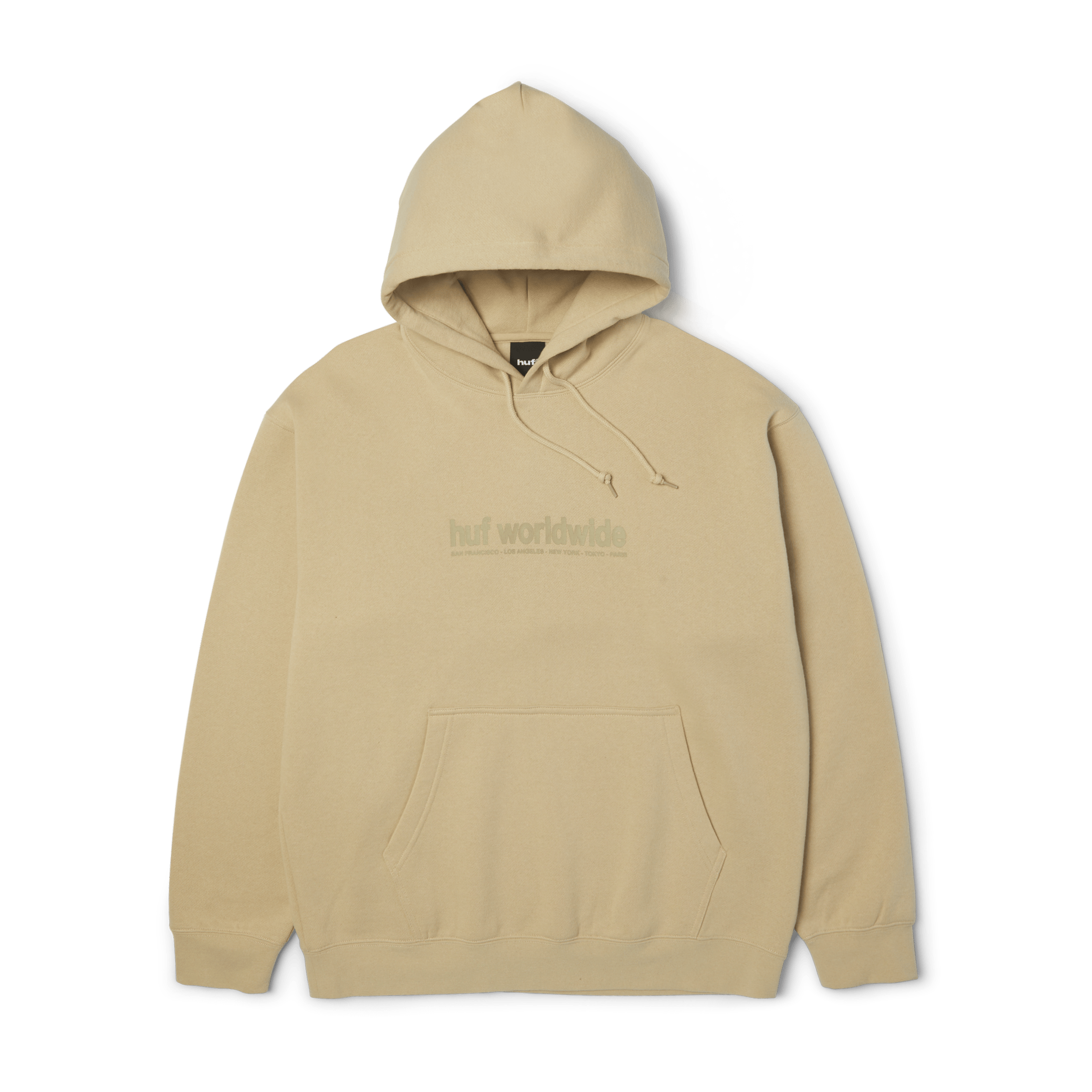 Mono Logo Pullover Hoodie | Clay front view
