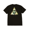 Kenny Scharf Multitud Triple Triangle T-Shirt | Black front view