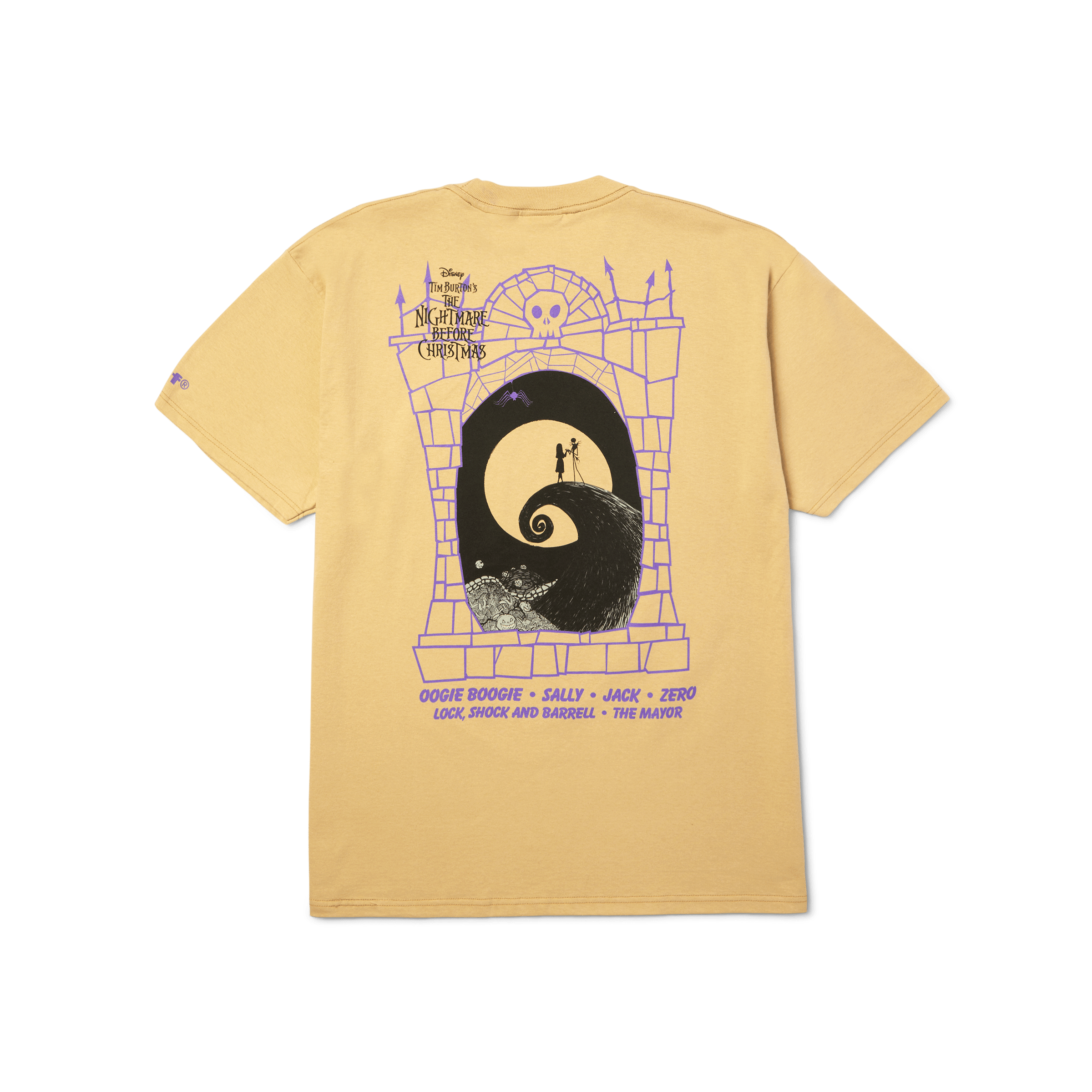HUF x Nightmare Before Christmas Cast T-Shirt | Sand view 2