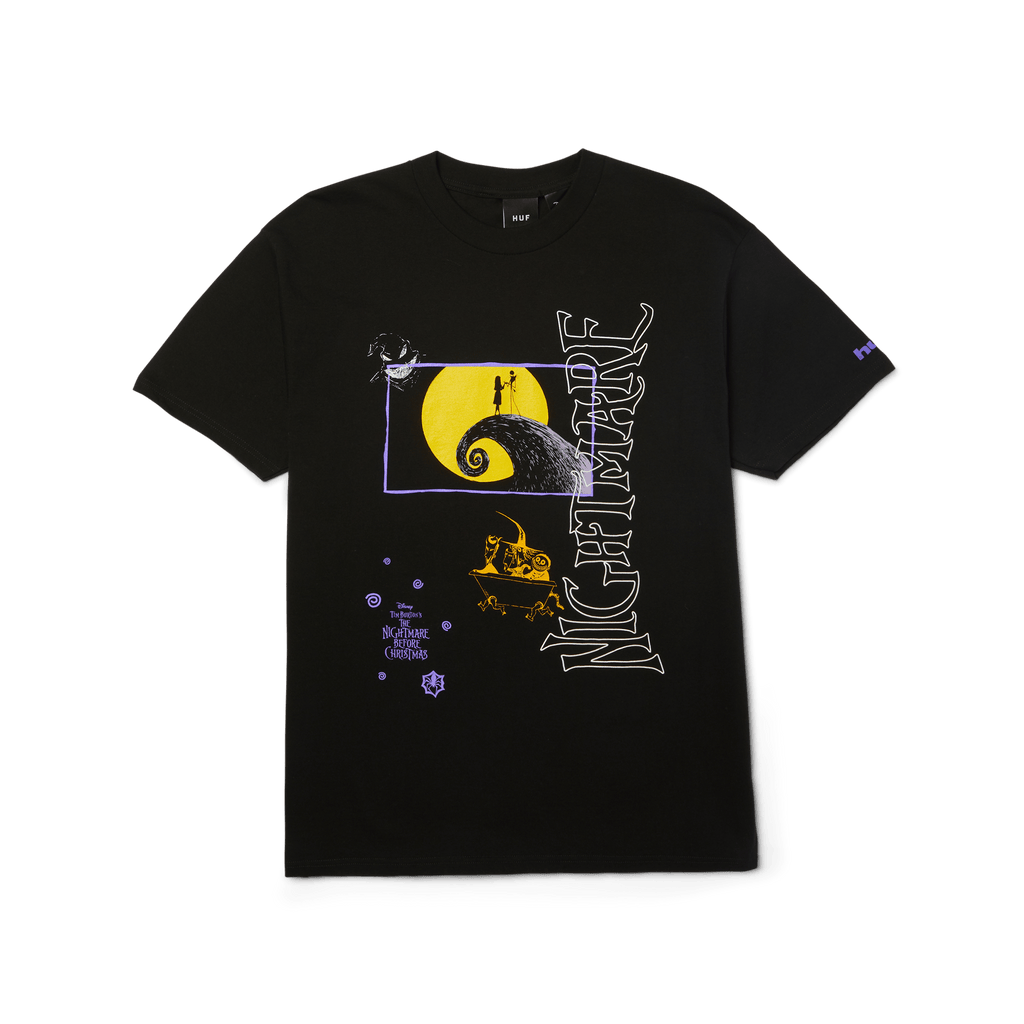 HUF x Nightmare Before Christmas Dream T-Shirt | Black front view