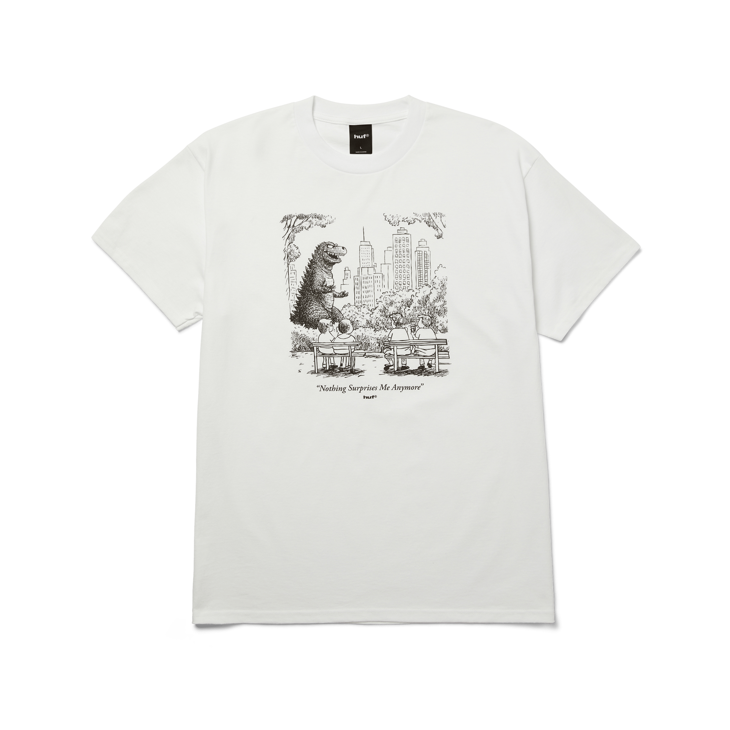 Nothing Surprises Me T-Shirt | White front view