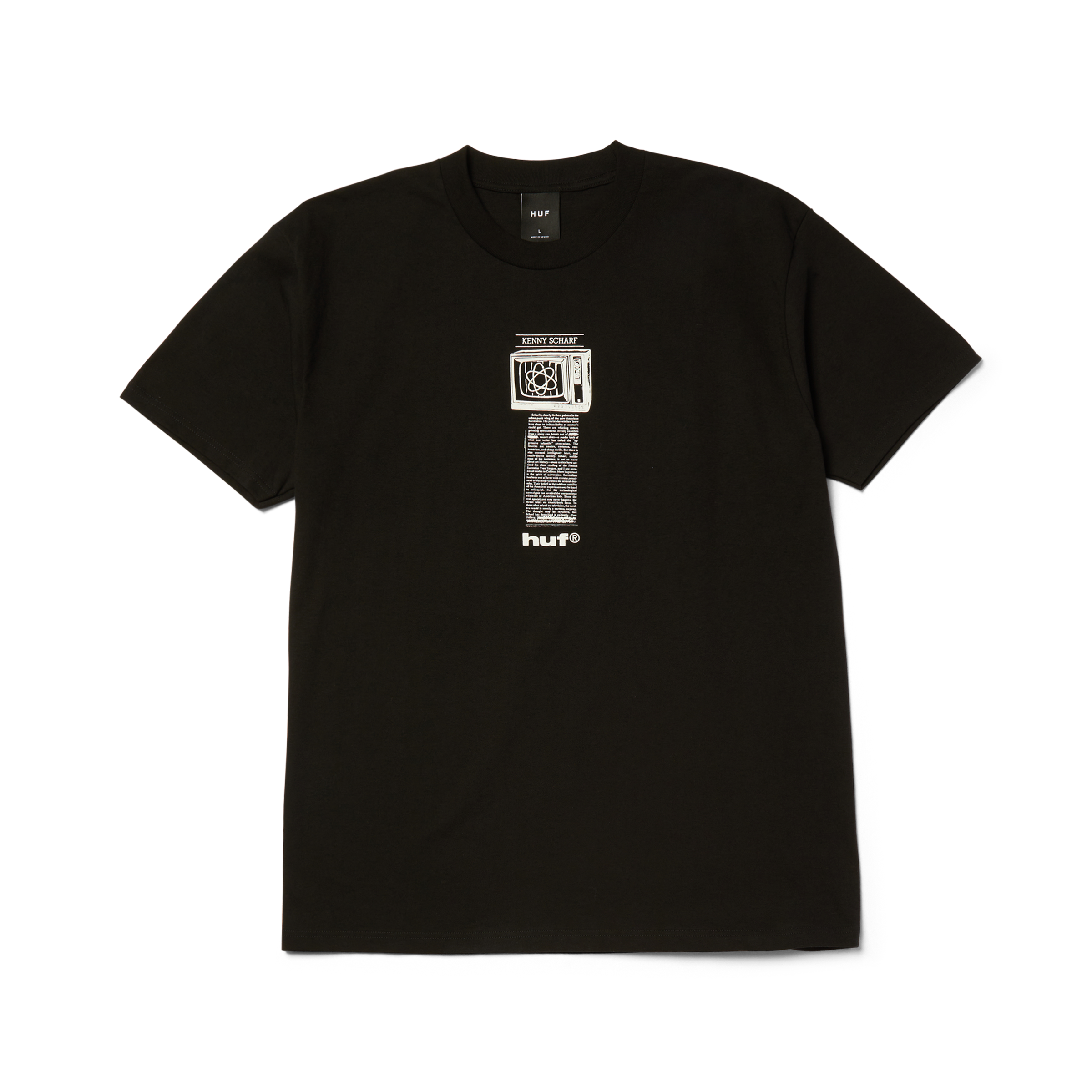 Kenny Scharf Philosophy T-Shirt | Black front view