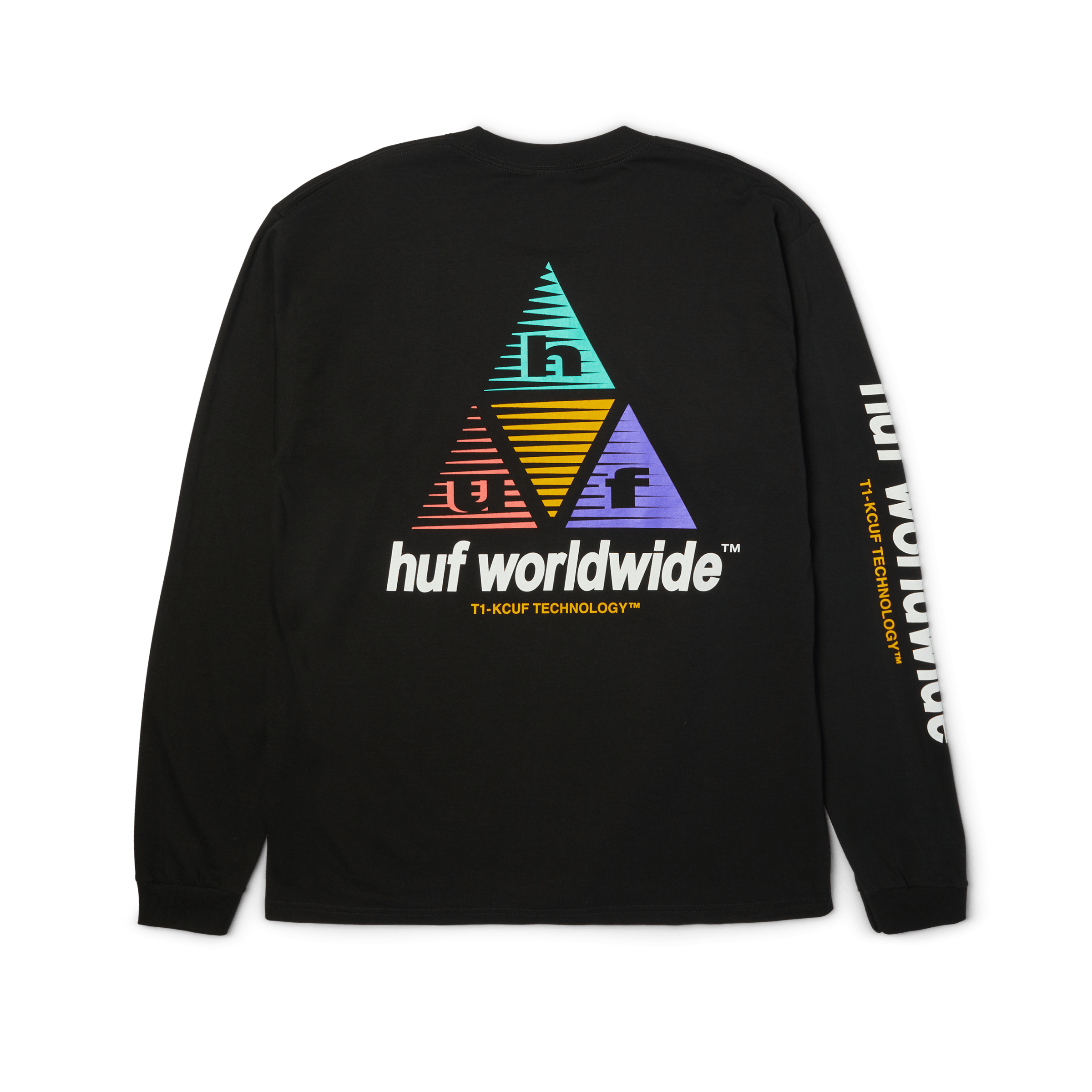Prism Logo Sportif Long Sleeve T-Shirt | Black front view