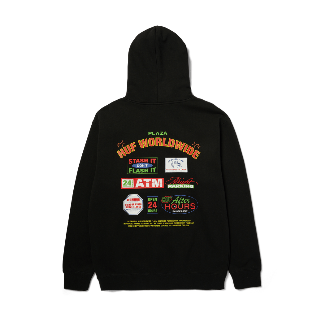 Promo Pullover Hoodie | Black front view