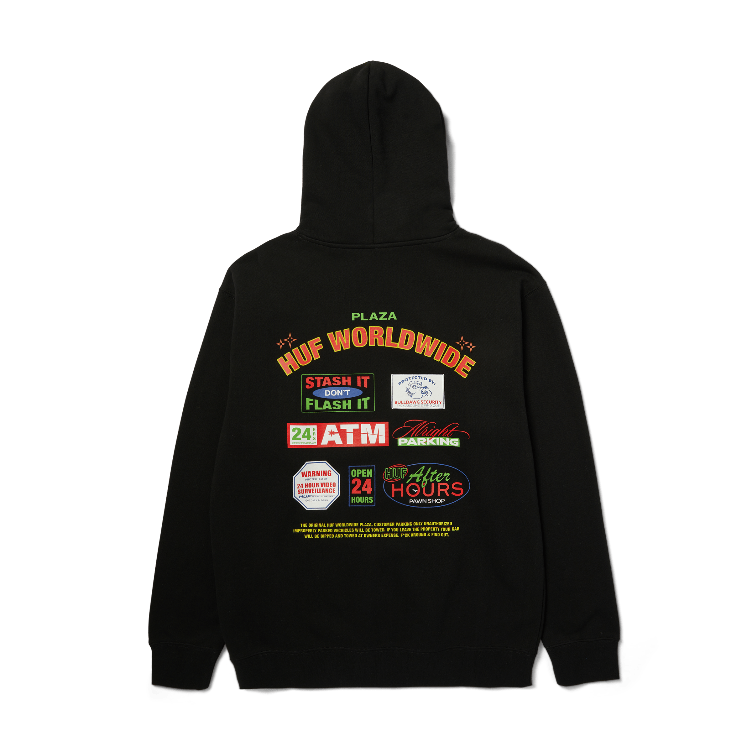 Promo Pullover Hoodie | Black front view