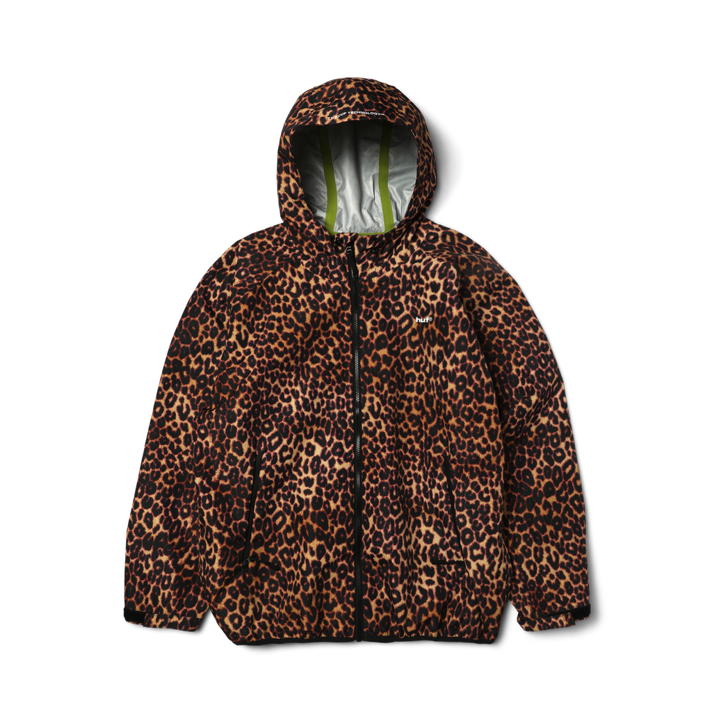 Rainier Printed Shell Jacket | Brown front view