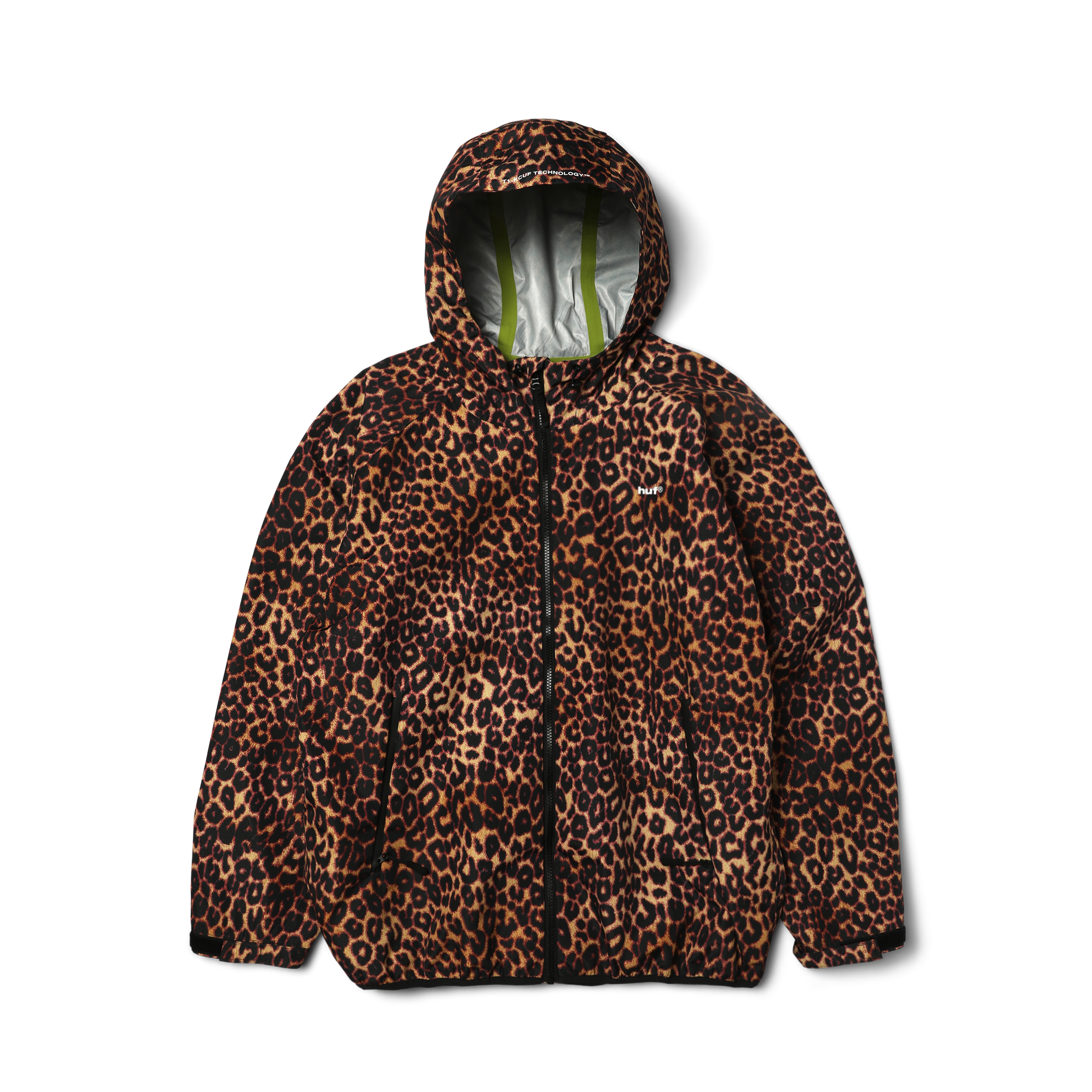 Rainier Printed Shell Jacket | Brown front view