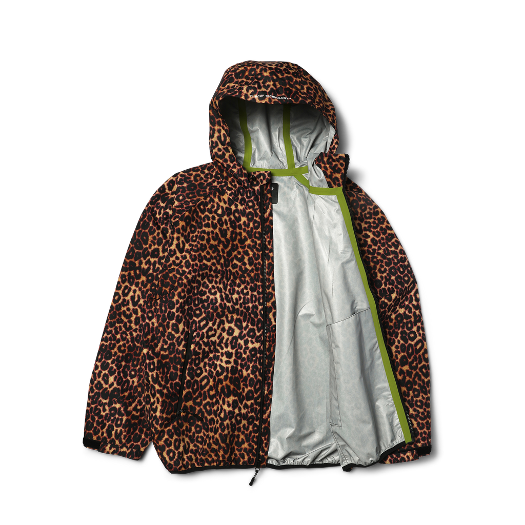 Rainier Printed Shell Jacket | Brown view 2