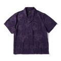 Sector Jacquard Shirt | Dark Berry front view