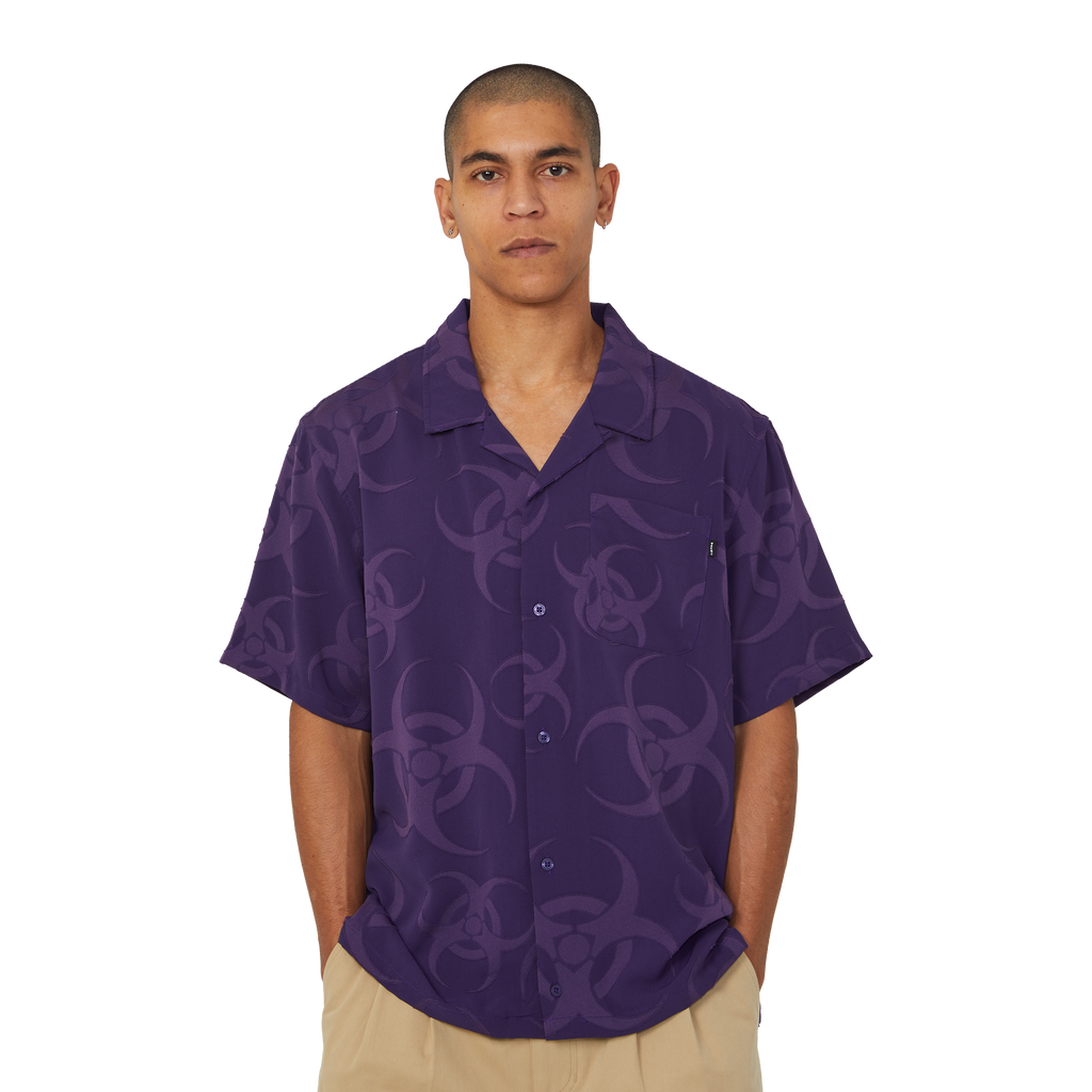 Sector Jacquard Shirt | Dark Berry view 2