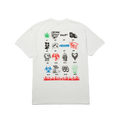 Sticker Printing T-Shirt | White front view