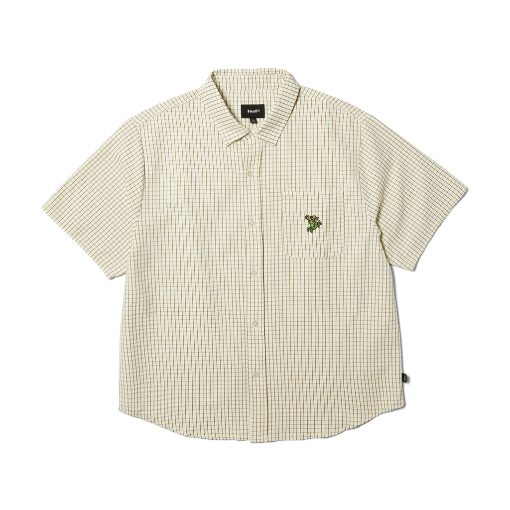 Stuck On You Plaid Shirt | Natural front view