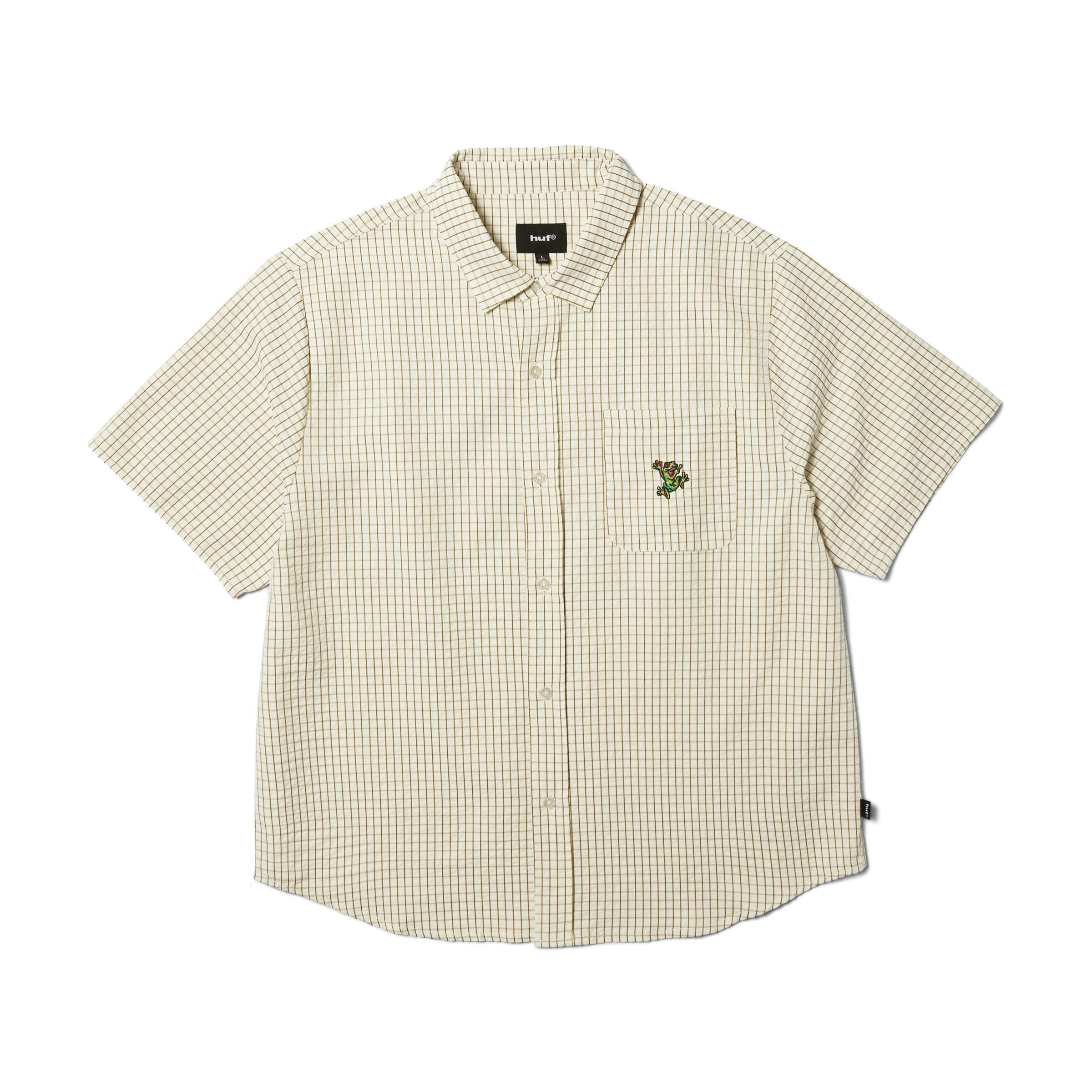 Stuck On You Plaid Shirt | Natural front view