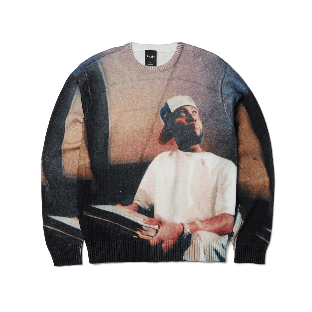HUF x J Dilla Studio Sweater | Multi front view
