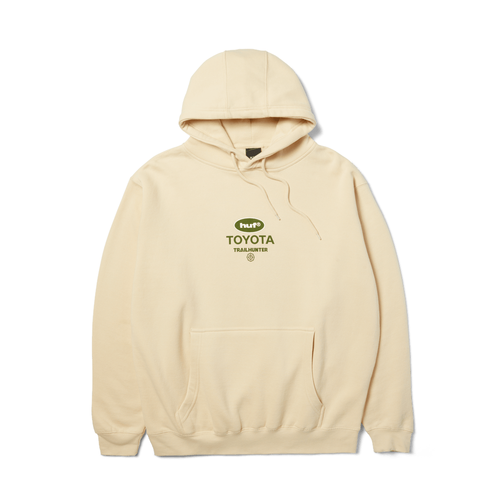 HUF x Toyota Trailhunter Tacoma Overland Pullover Hoodie | Sand front view