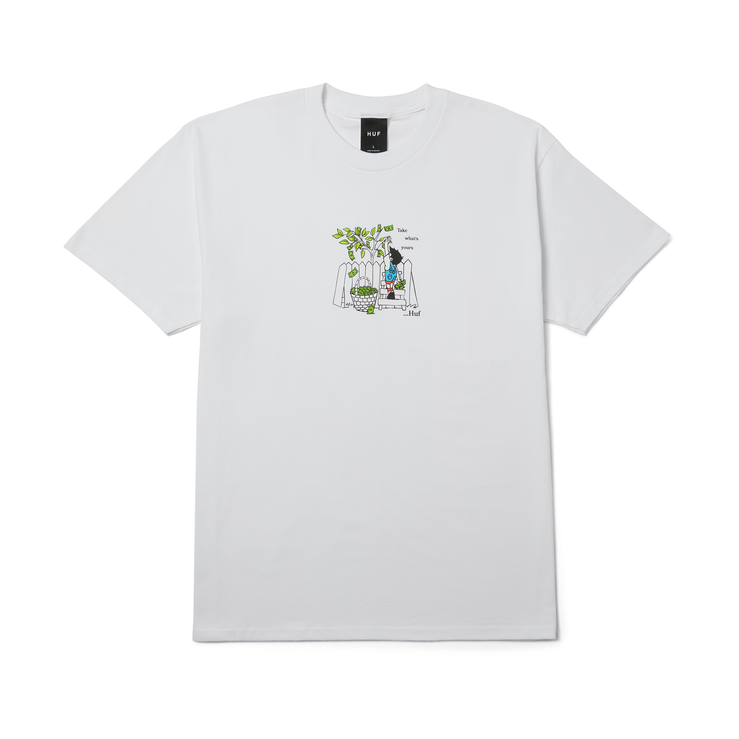 Take Yours T-Shirt | White front view