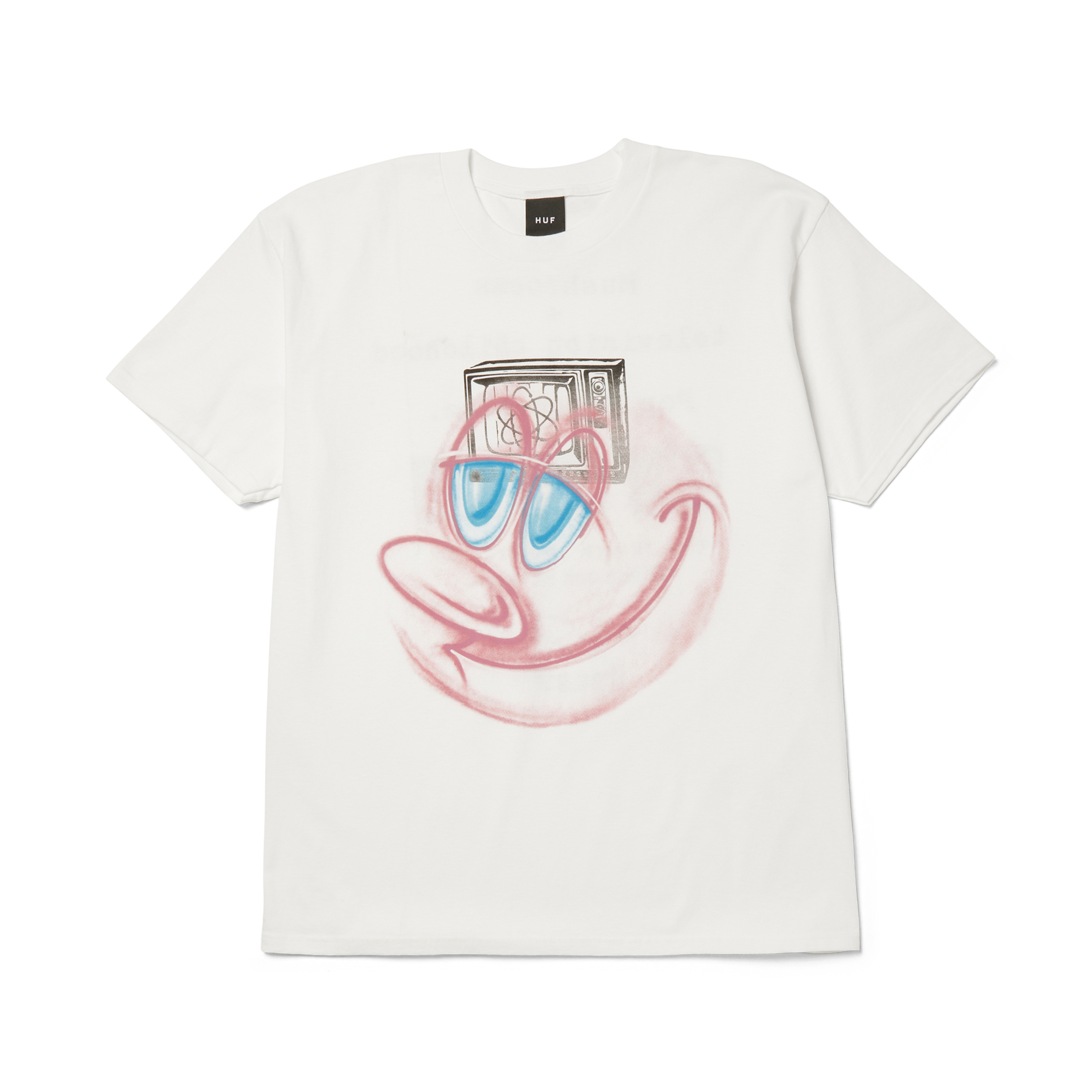 Kenny Scharf Television Childhood T-Shirt | White front view