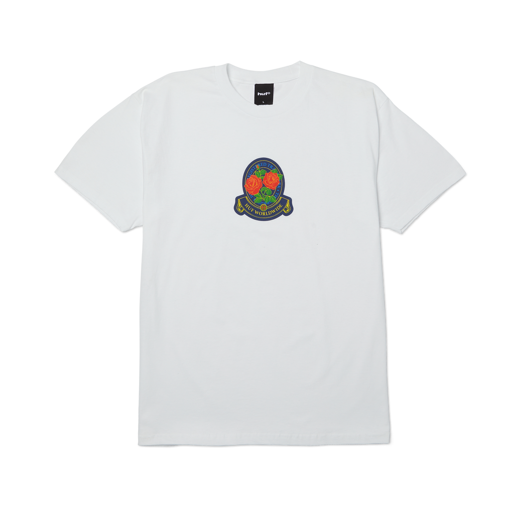 Tenderloin Rose Crest T-Shirt | White front view