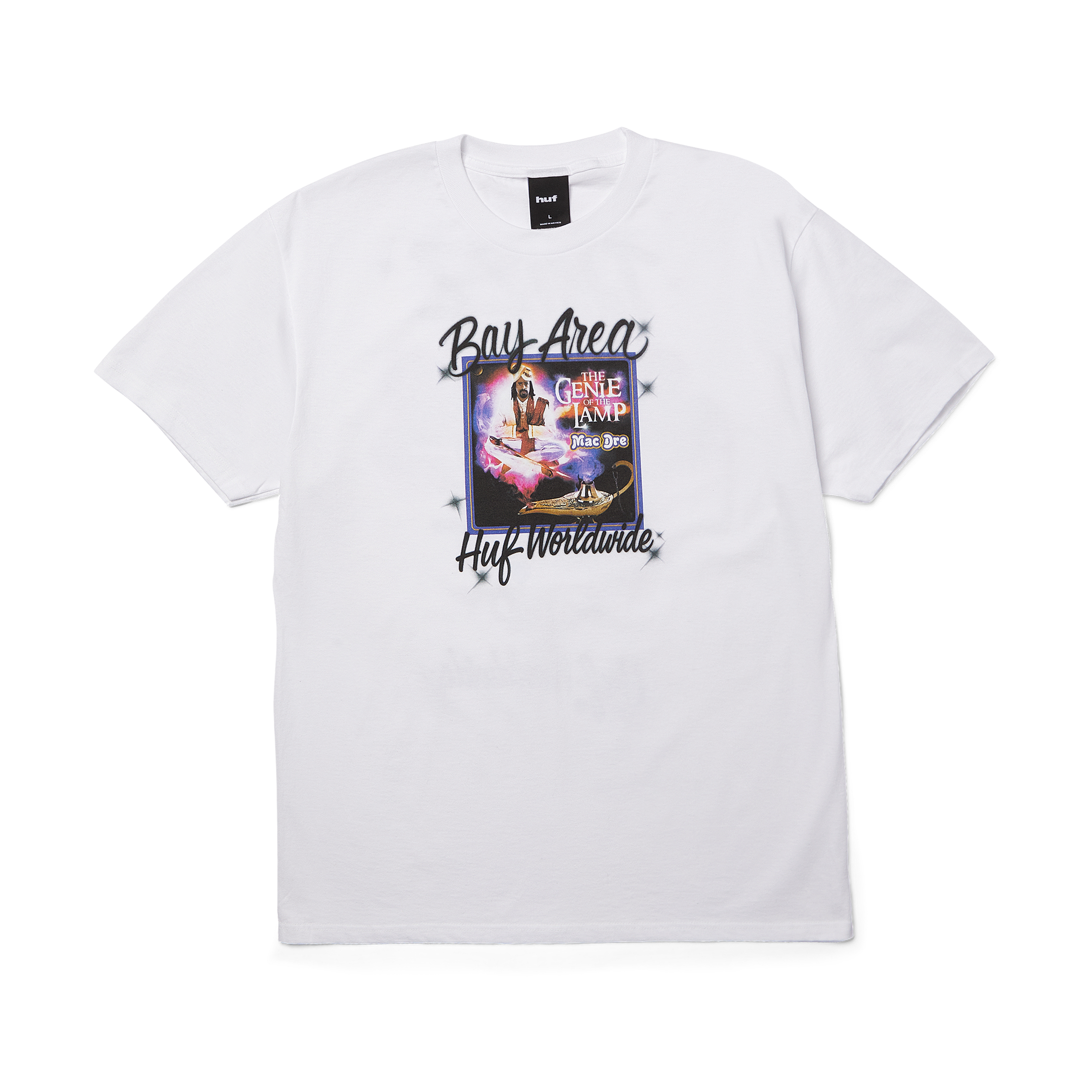 huf x Mac Dre Thizz For Life T-Shirt | White front view