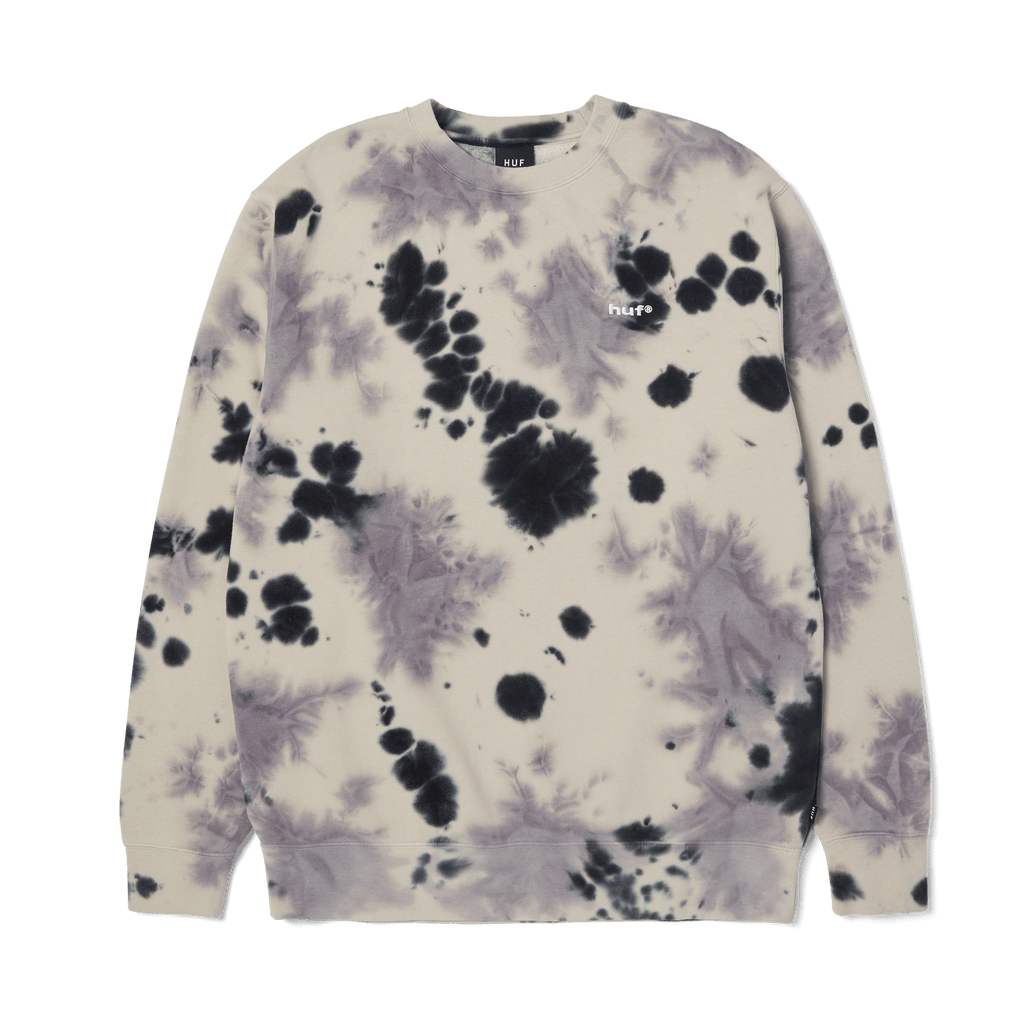 Tie Dye 89 Logo Crewneck Sweatshirt | Navy front view