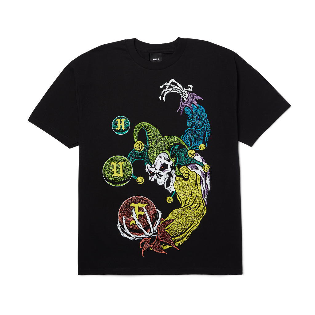 Trick Jester T-Shirt | Black front view